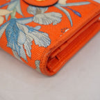 Gucci Wallet Flora Collection Canvas Orange Gold — view 5