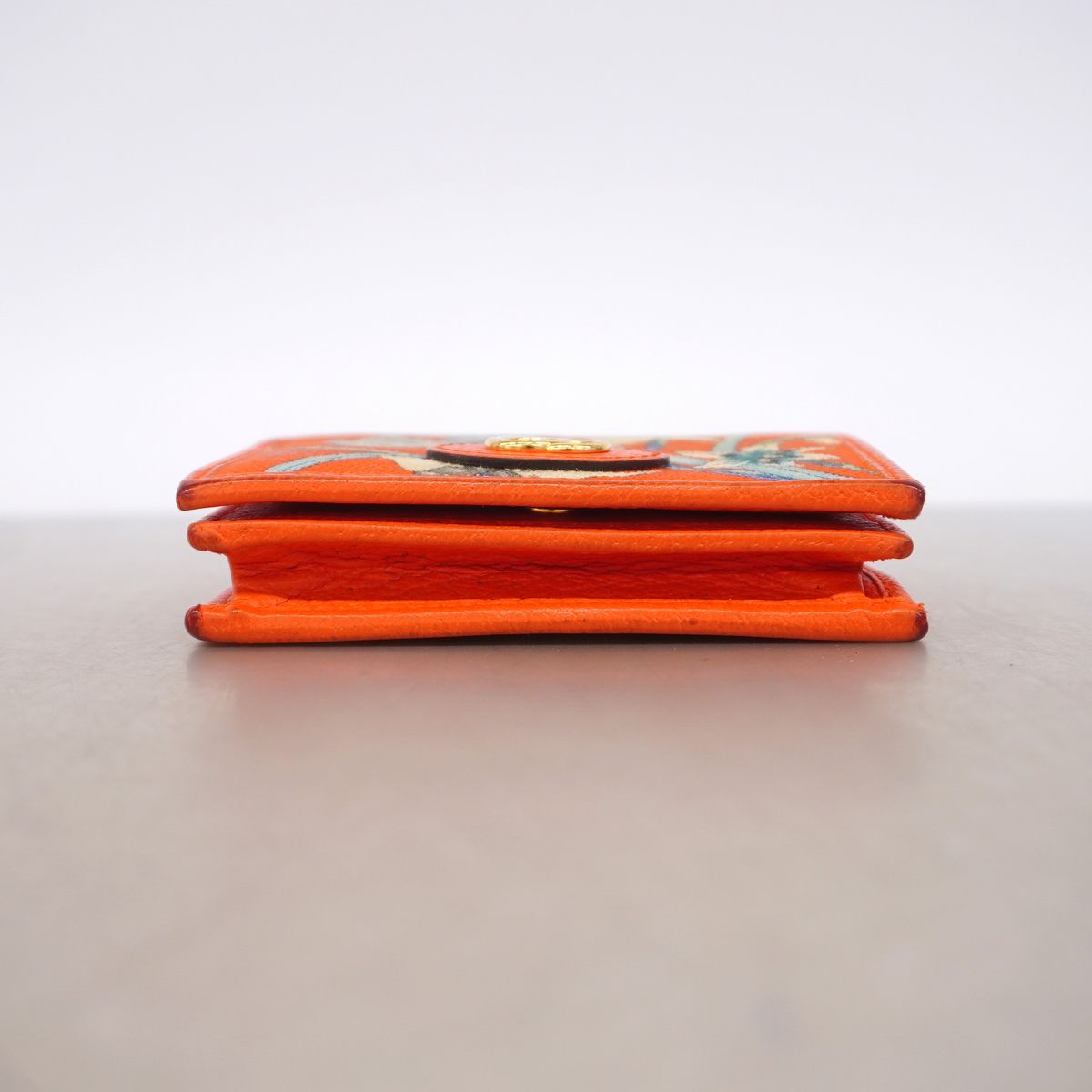 Gucci Wallet Flora Collection Canvas Orange Gold — view 2