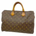 Louis Vuitton Handbag Monogram Speedy 35 Brown