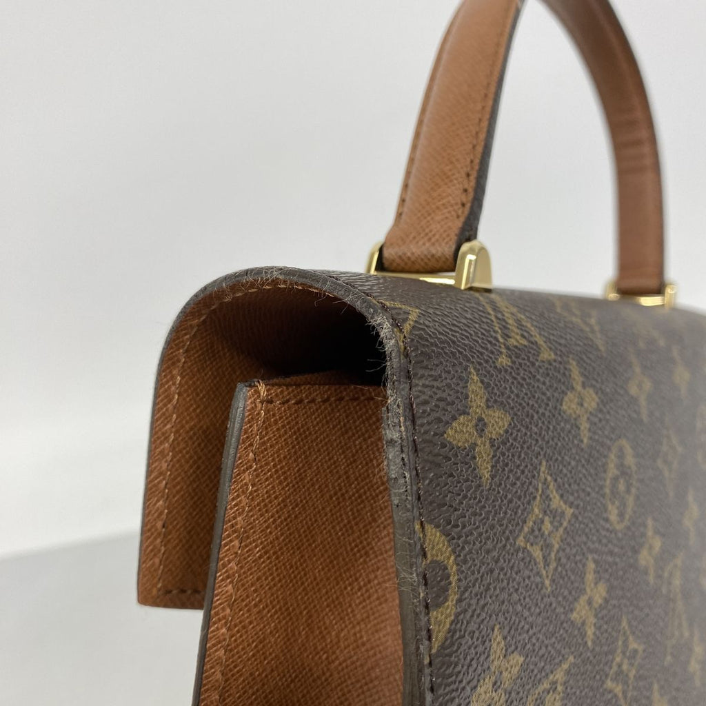 Louis Vuitton Handbag Monogram Malesherbes Brown — view 8