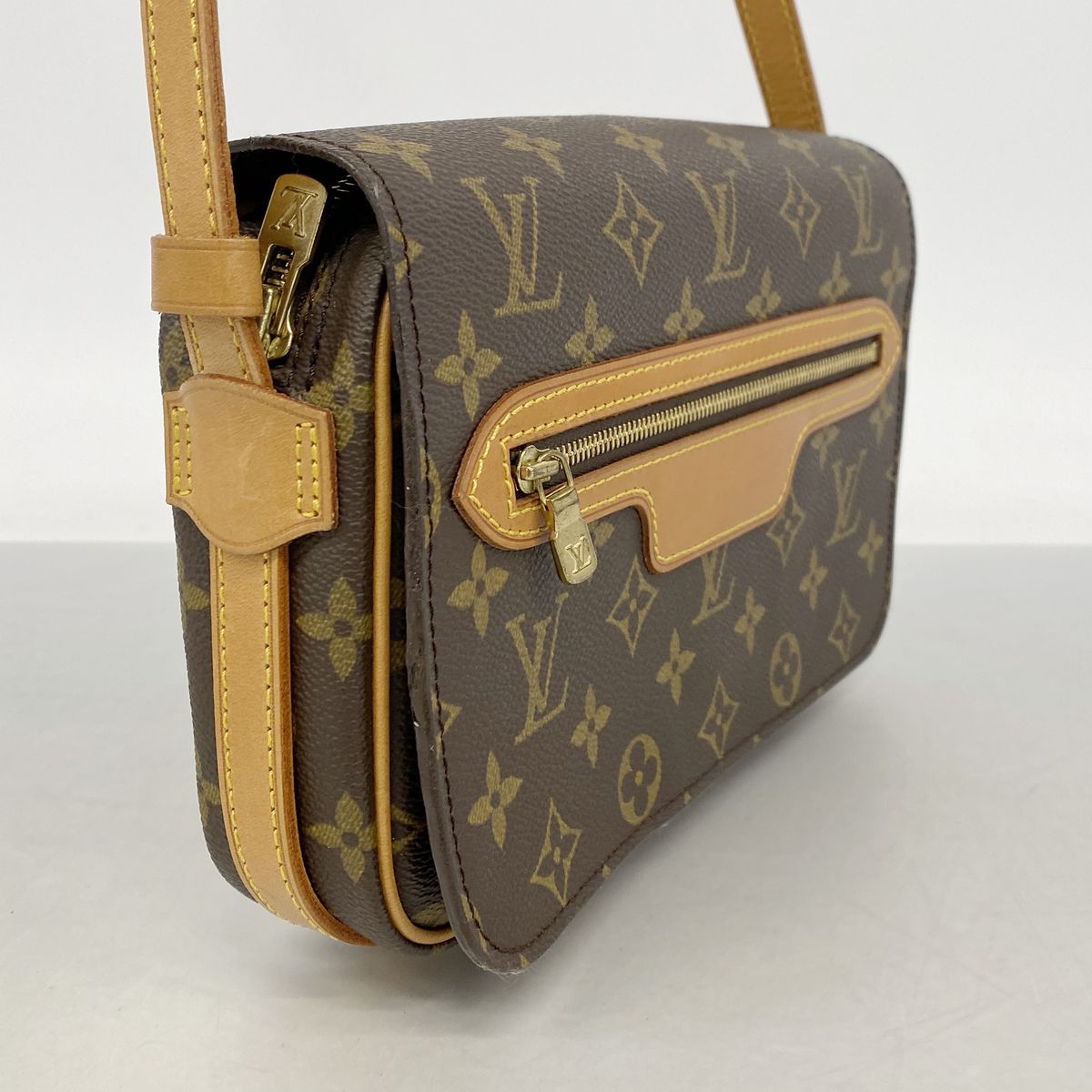 Louis Vuitton Shoulder Bag Monogram Saint Germain 24 Brown — view 2