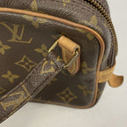 Louis Vuitton Shoulder Bag Monogram Pochette Marly Bandouliere Brown — view 7