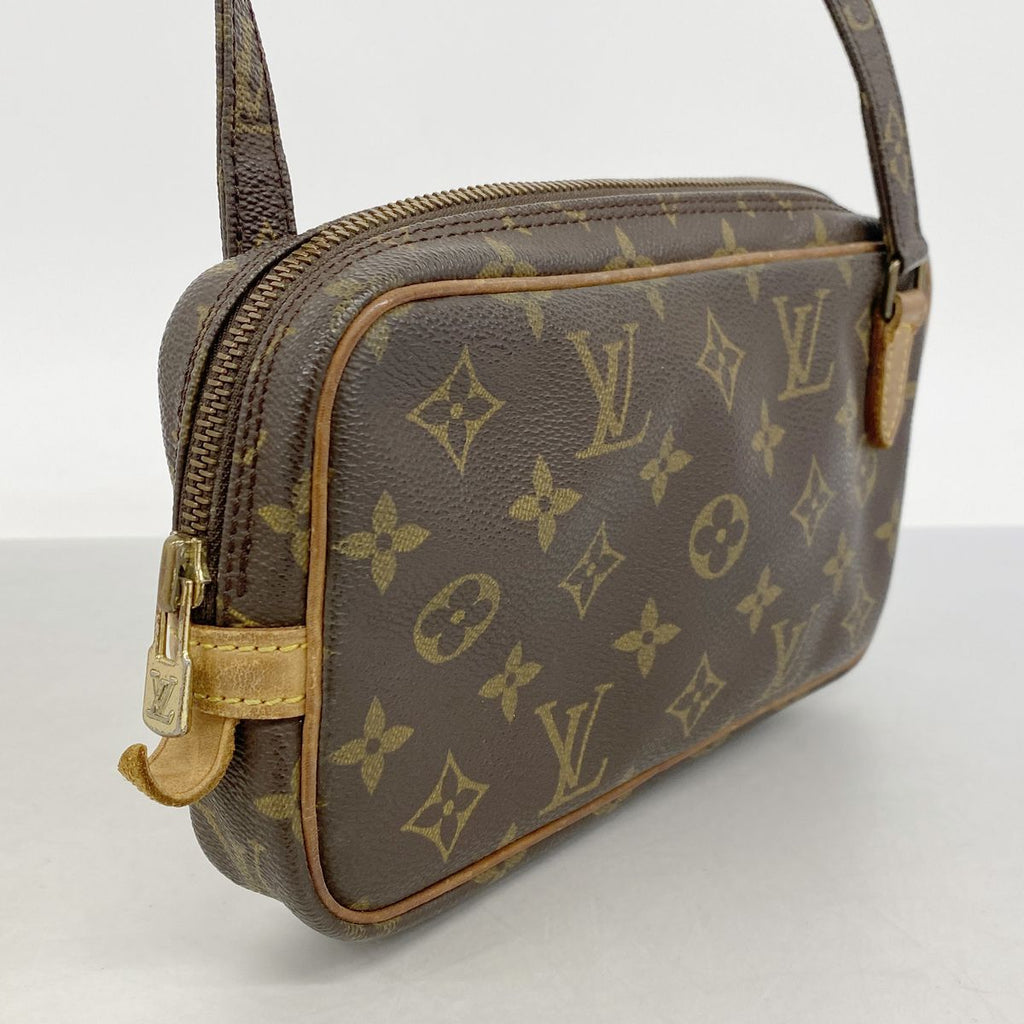 Louis Vuitton Shoulder Bag Monogram Pochette Marly Bandouliere Brown — view 2
