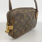 Louis Vuitton Shoulder Bag Monogram Pochette Marly Bandouliere Brown — view 2