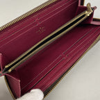 Louis Vuitton Wallet Monogram Portefeuille Clemence Fuchsia — view 3