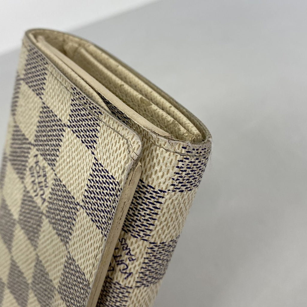Louis Vuitton Wallet Damier Azur Portefeuille Tresor White — view 5