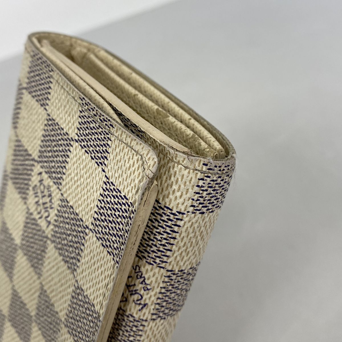 Louis Vuitton Wallet Damier Azur Portefeuille Tresor White — view 5