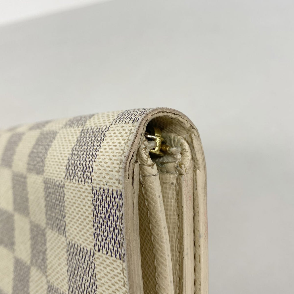 Louis Vuitton Wallet Damier Azur Portefeuille Tresor White — view 6