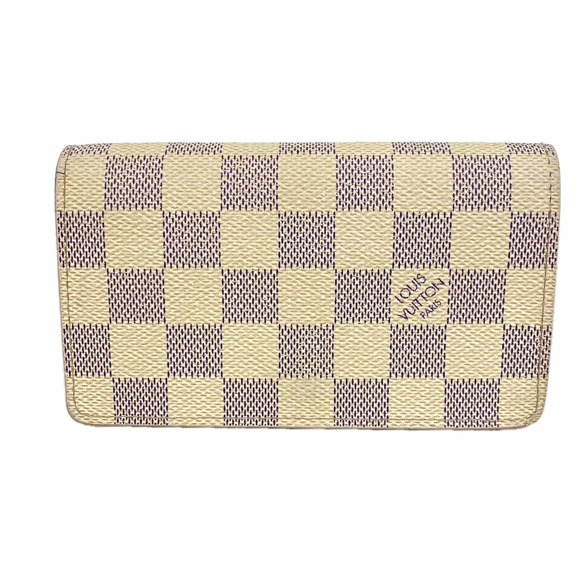 Louis Vuitton Wallet Damier Azur Portefeuille Tresor White
