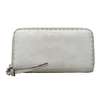 Fendi Wallet Selleria Leather Silver