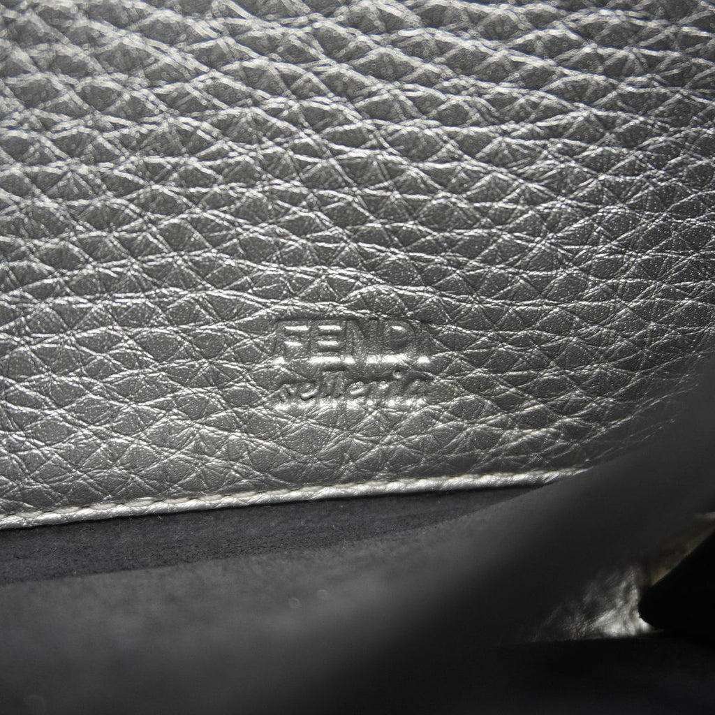 Fendi Wallet Selleria Leather Silver — view 4
