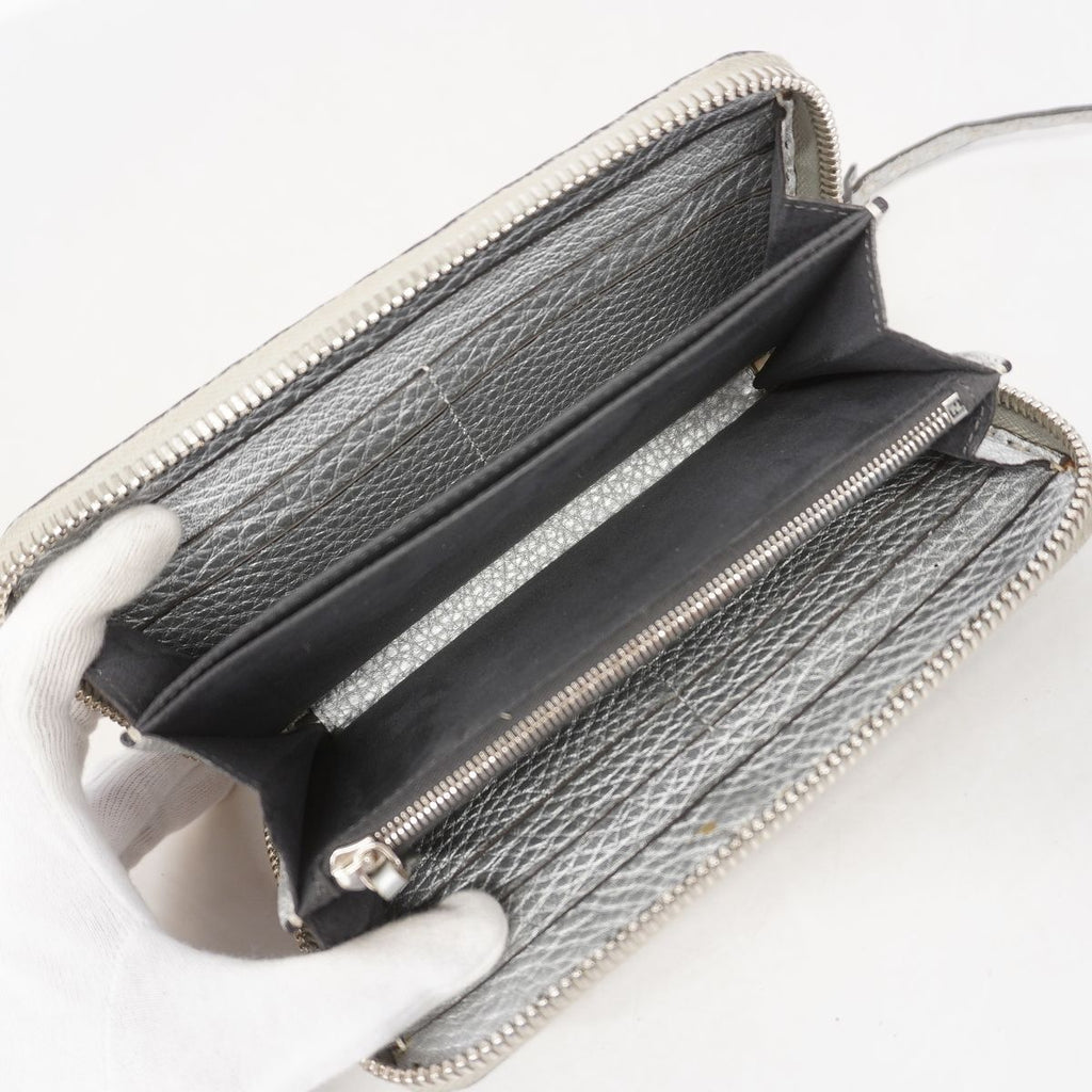Fendi Wallet Selleria Leather Silver — view 3
