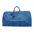 Louis Vuitton Boston Bag Epi Keepall 55 Toledo Blue