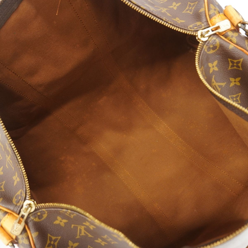 Louis Vuitton Boston Bag Monogram Keepall Bandouliere 50 Brown — view 4