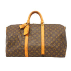 Louis Vuitton Boston Bag Monogram Keepall Bandouliere 50 Brown