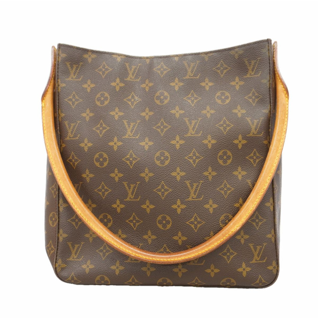 Louis Vuitton Shoulder Bag Monogram Looping GM Brown