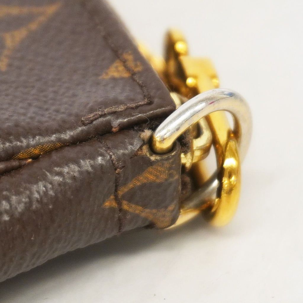 Louis Vuitton Pouch Monogram Mini Pochette Accessoires Brown — view 6
