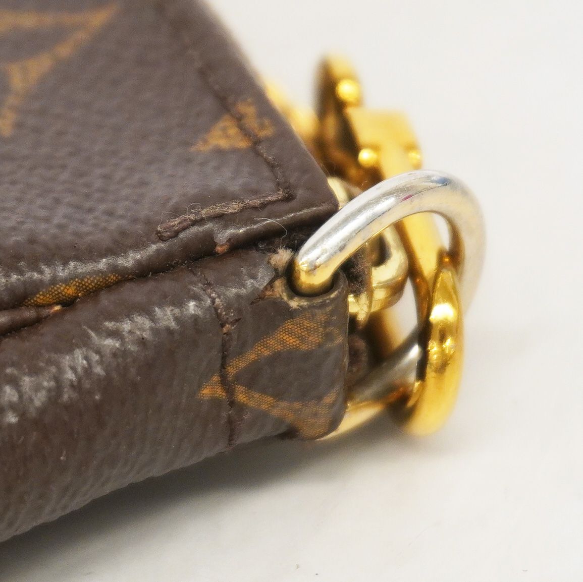 Louis Vuitton Pouch Monogram Mini Pochette Accessoires Brown — view 6