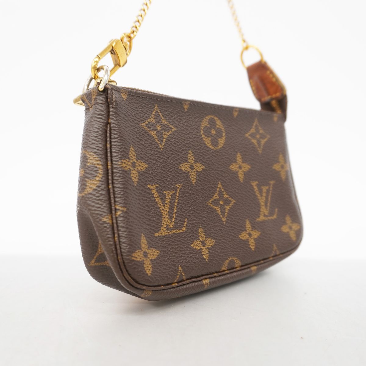 Louis Vuitton Pouch Monogram Mini Pochette Accessoires Brown — view 2