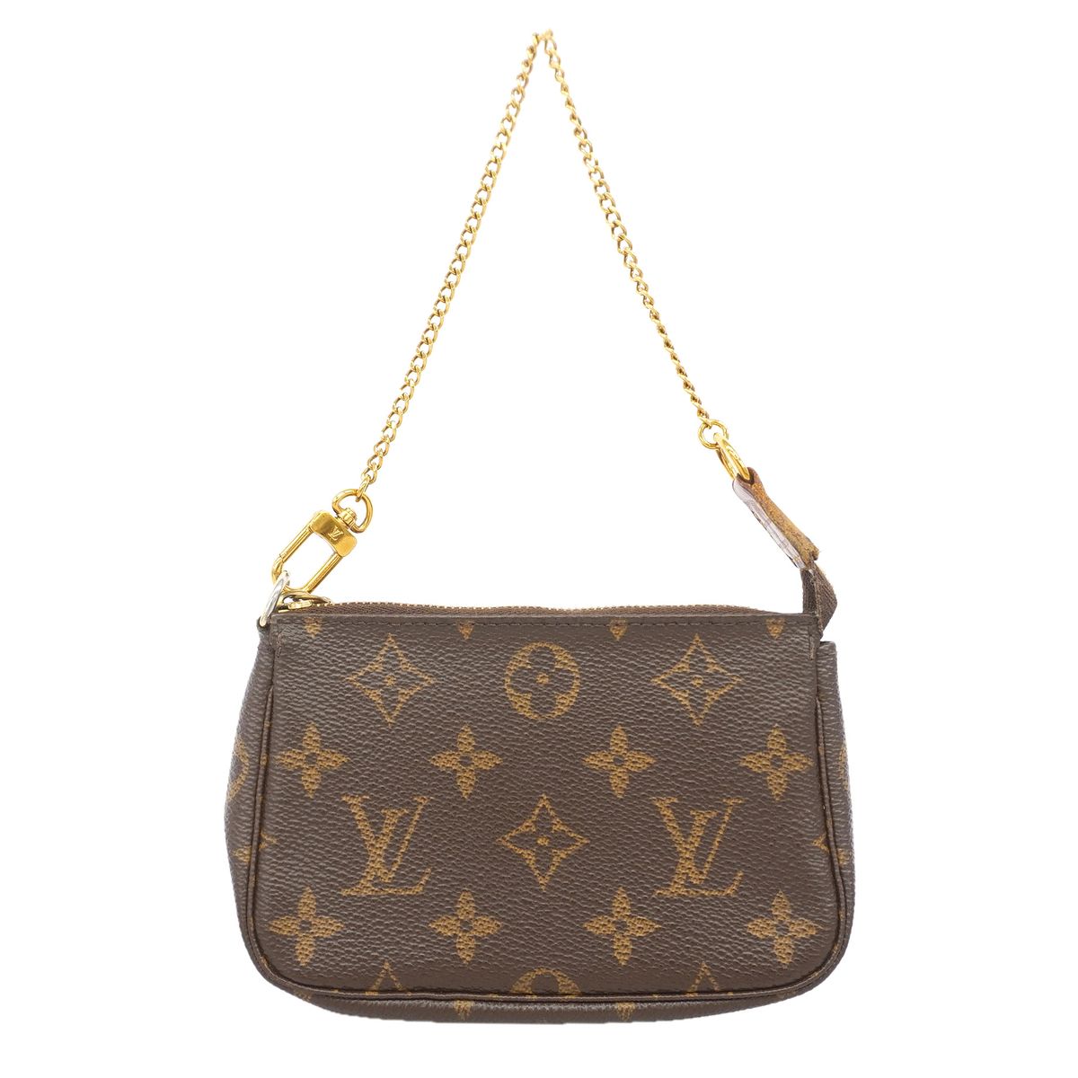 Louis Vuitton Pouch Monogram Mini Pochette Accessoires Brown