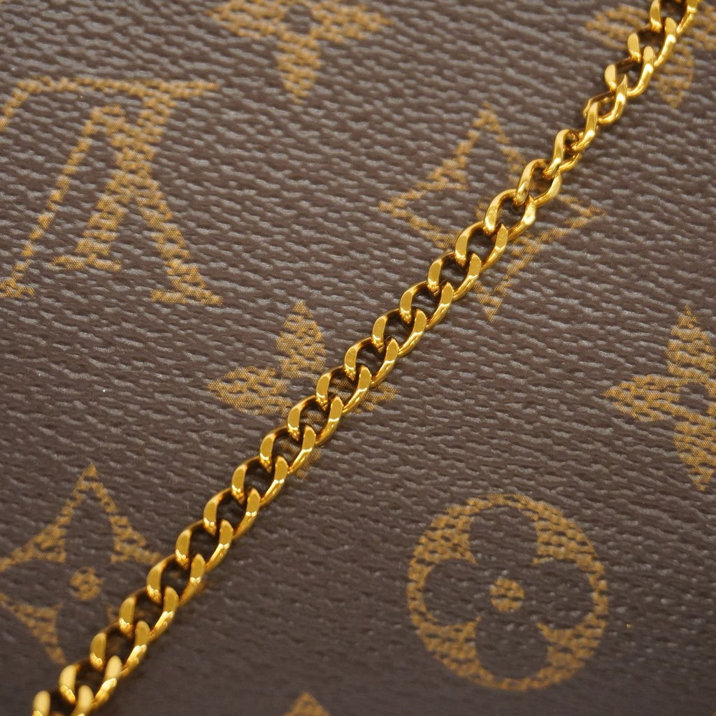 Louis Vuitton Pouch Monogram Mini Pochette Accessoires Brown — view 7