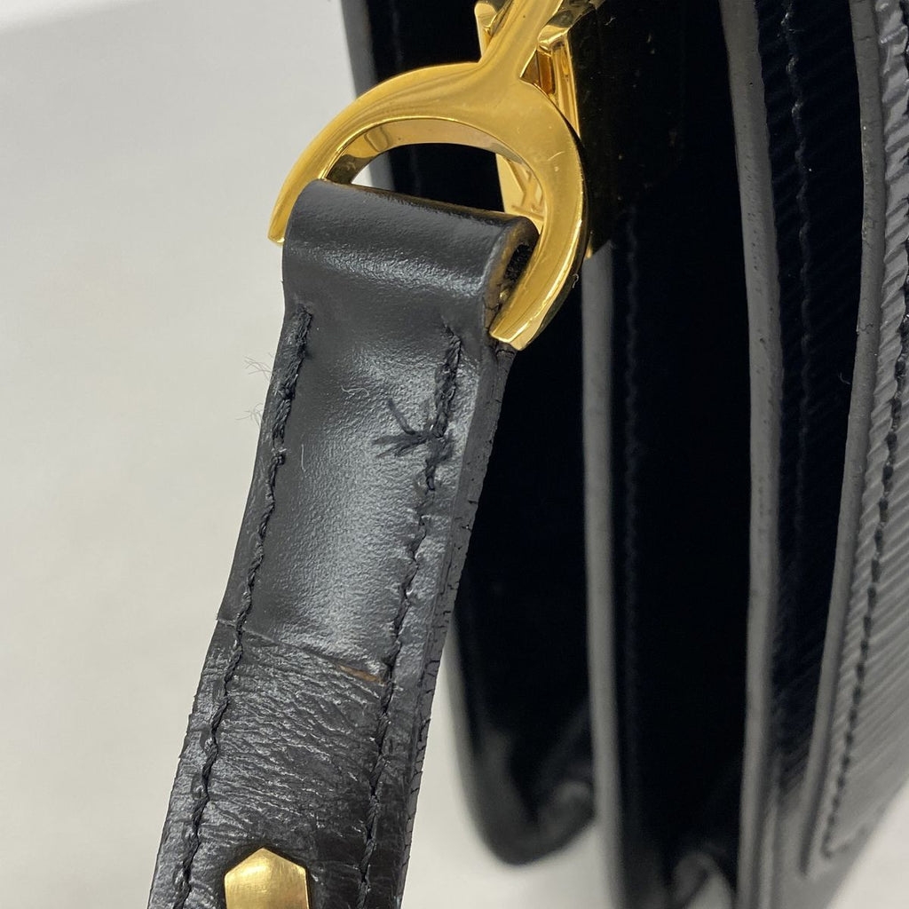 Louis Vuitton Shoulder Bag Epi Free Run Blue Noir — view 7