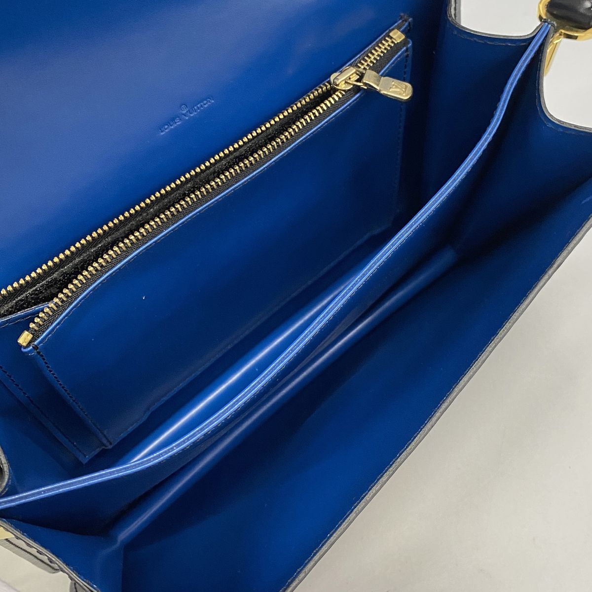 Louis Vuitton Shoulder Bag Epi Free Run Blue Noir — view 4