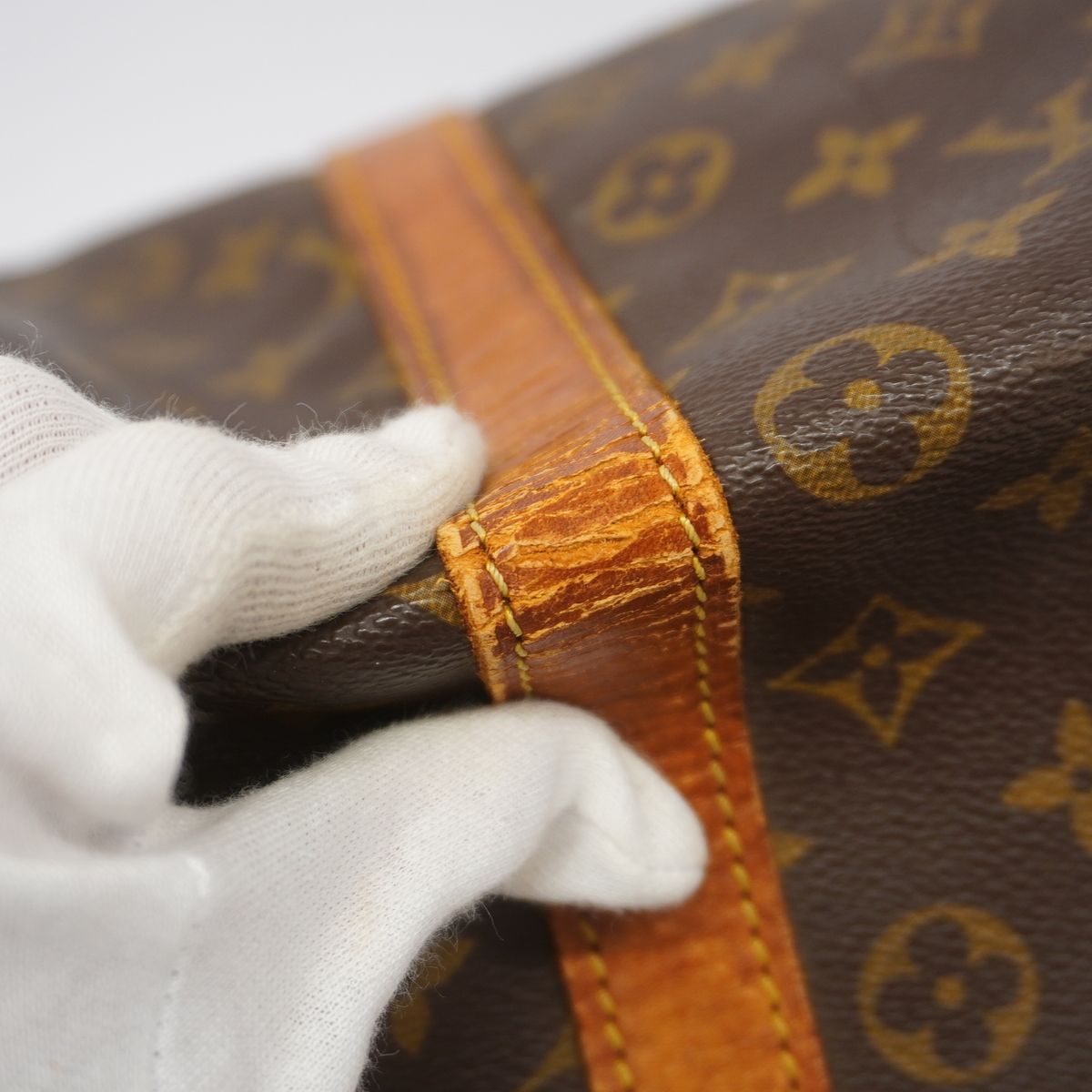 Louis Vuitton Boston Bag Monogram Keepall 55 Brown — view 8