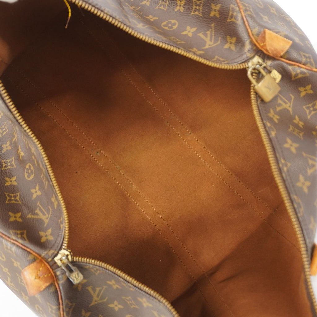 Louis Vuitton Boston Bag Monogram Keepall 55 Brown — view 4
