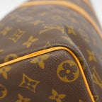 Louis Vuitton Boston Bag Monogram Keepall Bandouliere 45 Brown — view 6