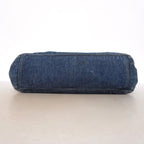 Chanel Tote Bag Denim Blue Brown Silver — view 3