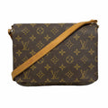 Louis Vuitton Shoulder Bag Monogram Musette Tango Short Strap Brown