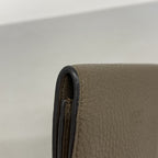 Fendi Business Card Case Peekaboo Leather Brown Silver — view 6