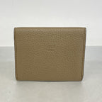 Fendi Business Card Case Peekaboo Leather Brown Silver — view 8