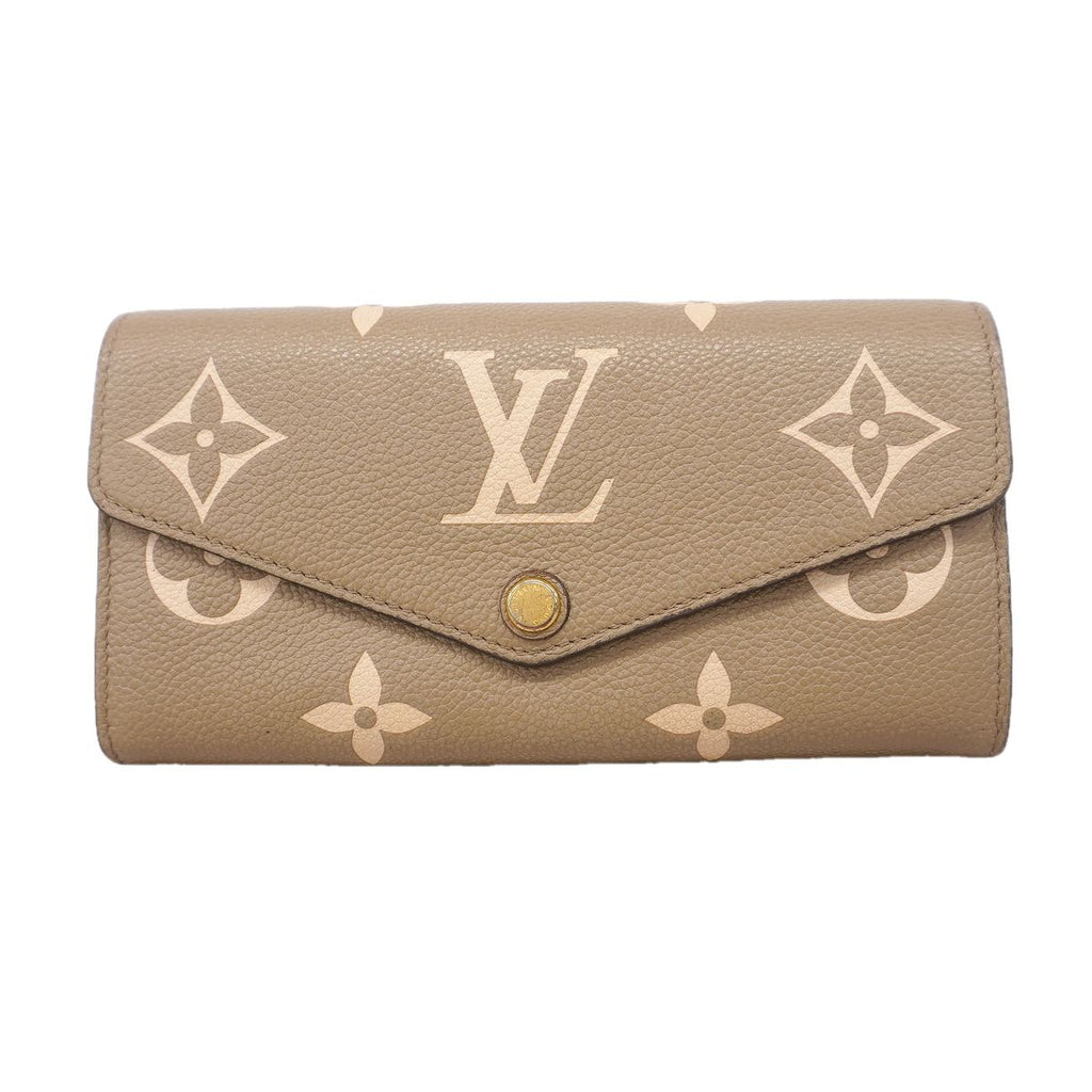 Louis Vuitton Wallet Monogram Empreinte Bicolor Portefeuille Sarah NM