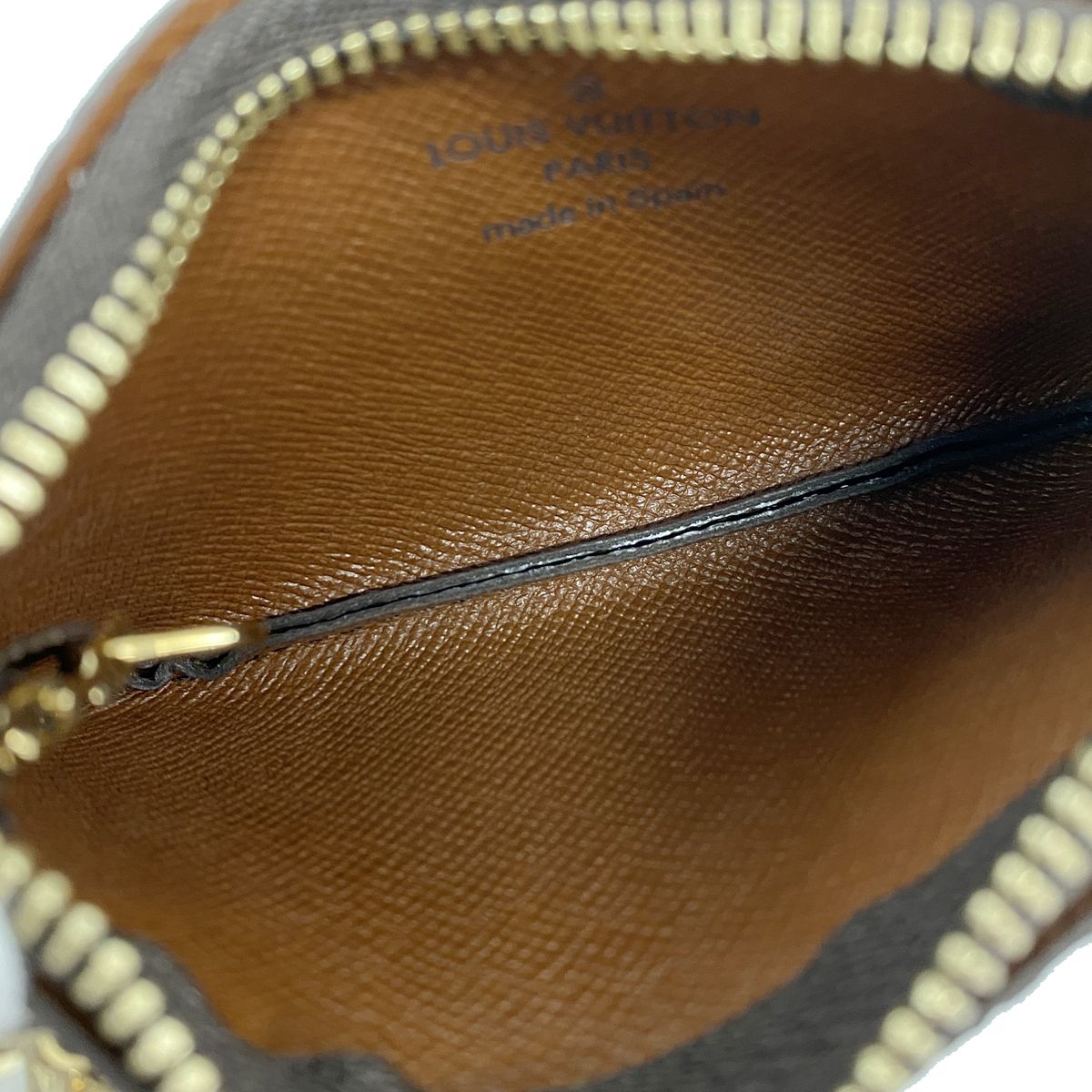 Louis Vuitton Coin Purse Monogram Pochette Cles Brown — view 3