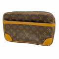 Louis Vuitton Clutch Monogram Compiegne 28 Brown
