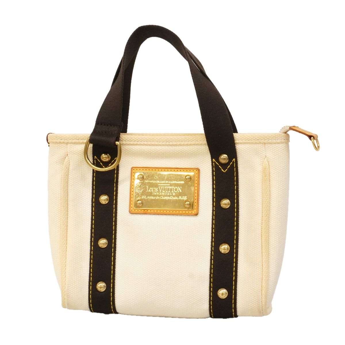 Louis Vuitton Handbag Antigua Cabas PM Ecru