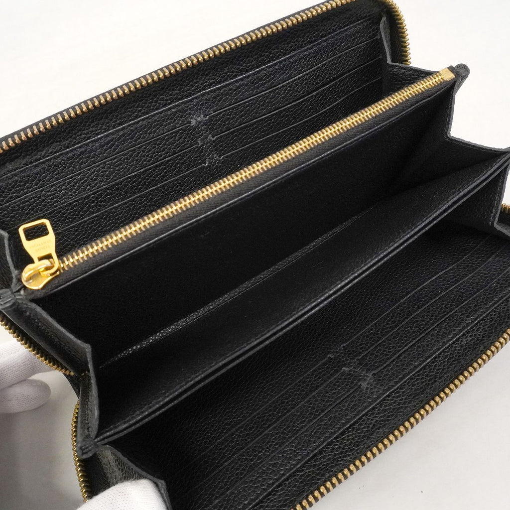 Louis Vuitton Wallet Monogram Empreinte Zippy Noir — view 3