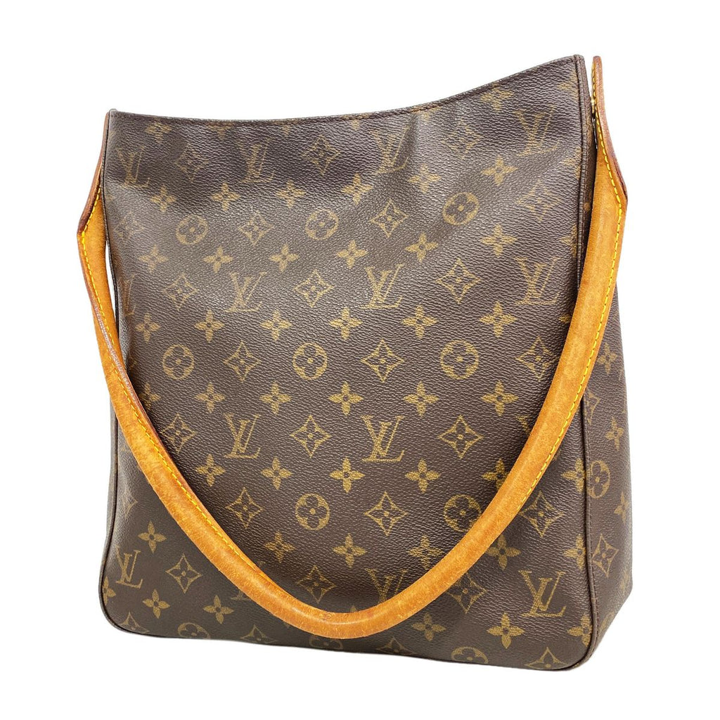 Louis Vuitton Shoulder Bag Monogram Looping GM Brown