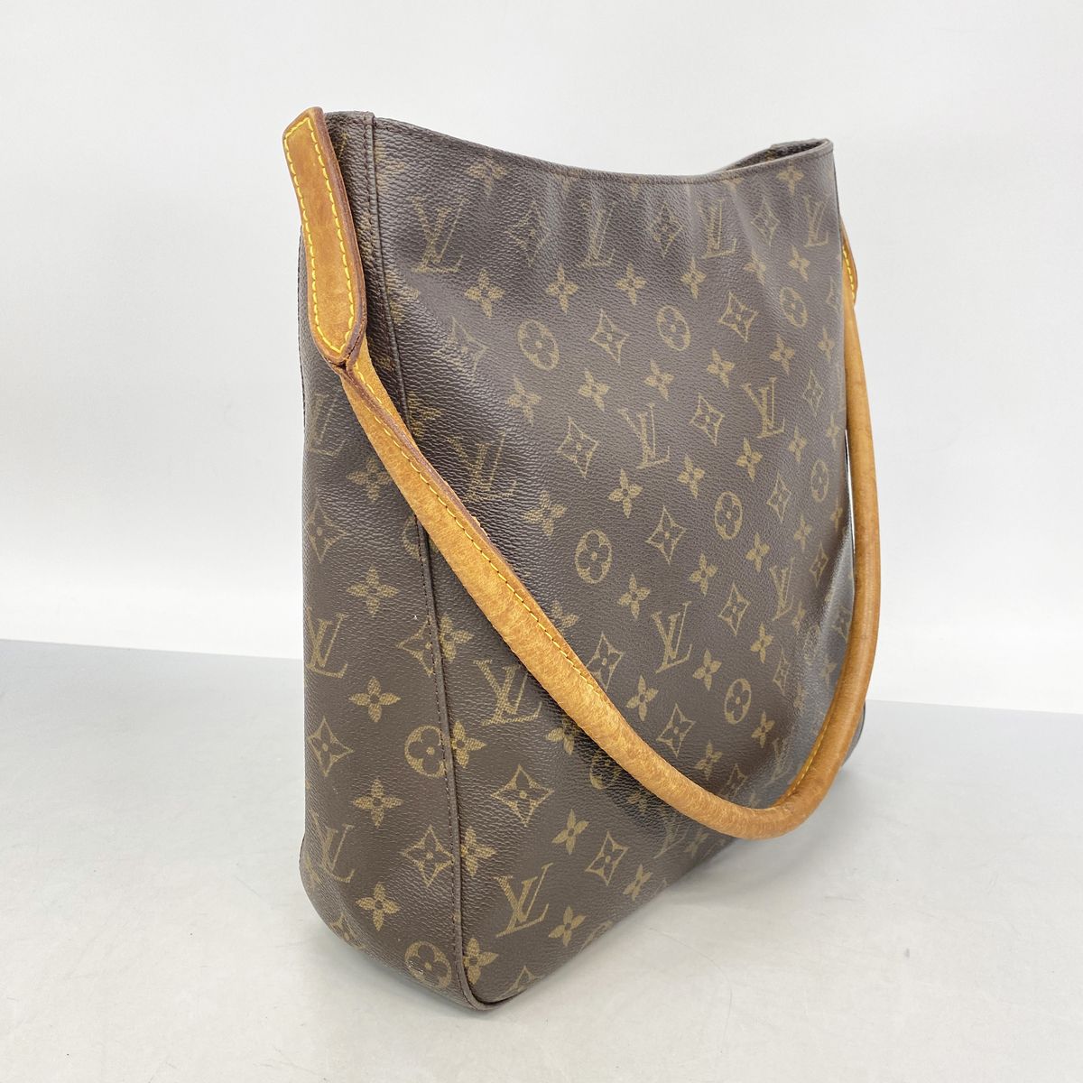 Louis Vuitton Shoulder Bag Monogram Looping GM Brown — view 2