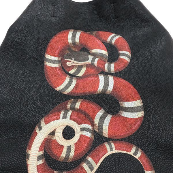 Gucci Snake Backpack Black — view 8