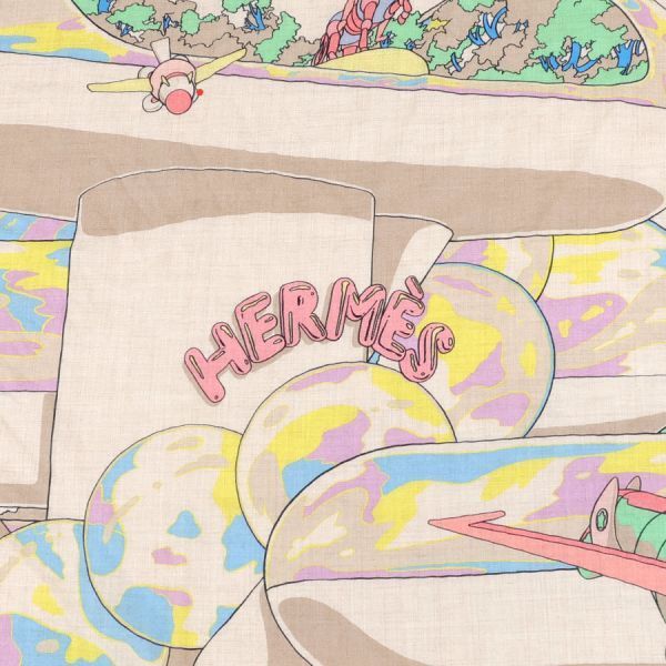 Hermes Carre Geant Cashmere Silk Scarf — view 5