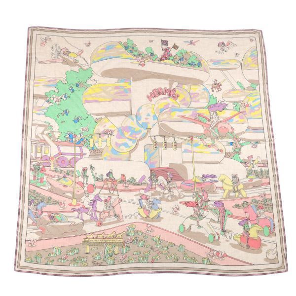 Hermes Carre Geant Cashmere Silk Scarf