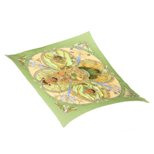 Hermes Pleated Scarf Multicolor