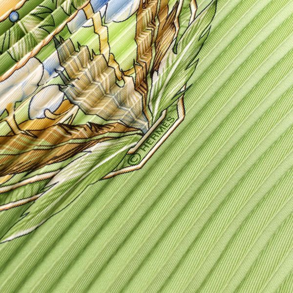 Hermes Pleated Scarf Multicolor — view 7