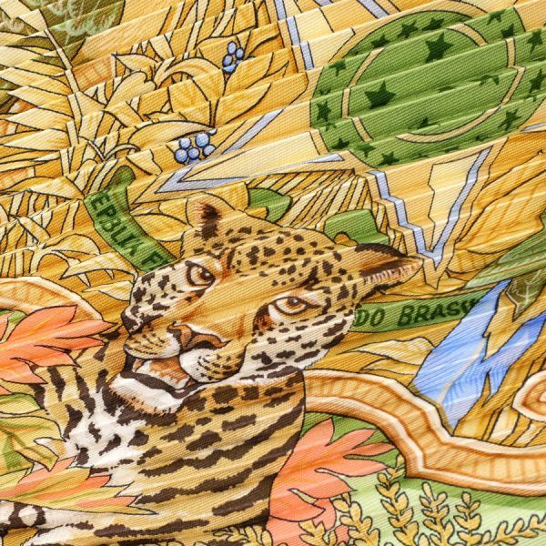 Hermes Pleated Scarf Multicolor — view 6