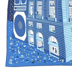 Hermes Carre Scarf Blue — view 4