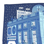 Hermes Carre Scarf Blue — view 6