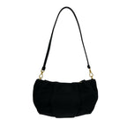 Prada Logo Ribbon Motif Nylon Leather Shoulder Bag Mini Black — view 3